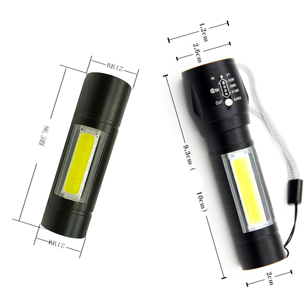 lamparas Salvaje led Linterna Lateral Usb recargables portatiles