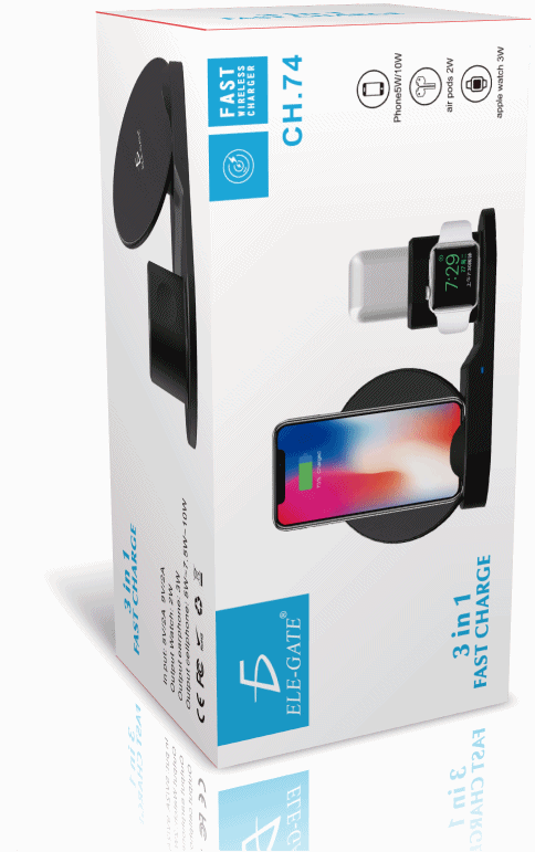 Base Carga Rapida Inalambrico Iphone Apple Watch AirPod - Image 6