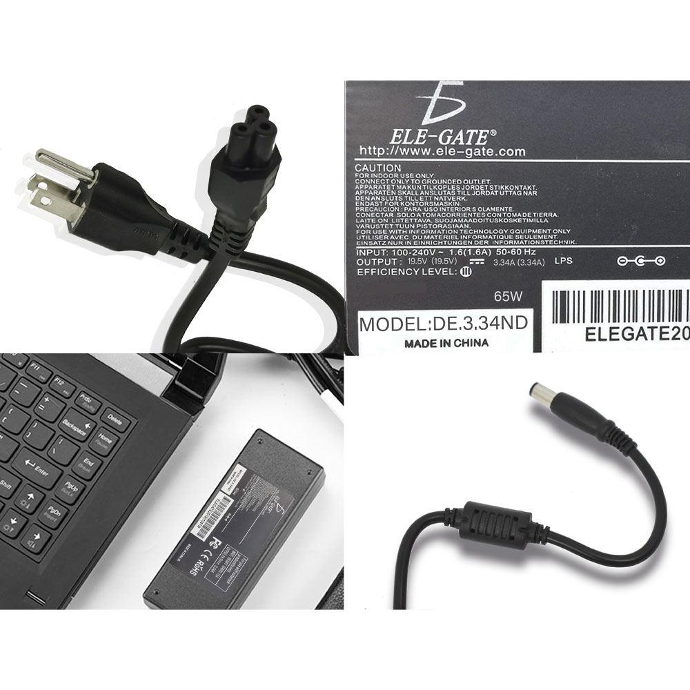 Cargador Laptop Dell Pin Central 65w 19.5v 3.34a 7.4*5.0mm