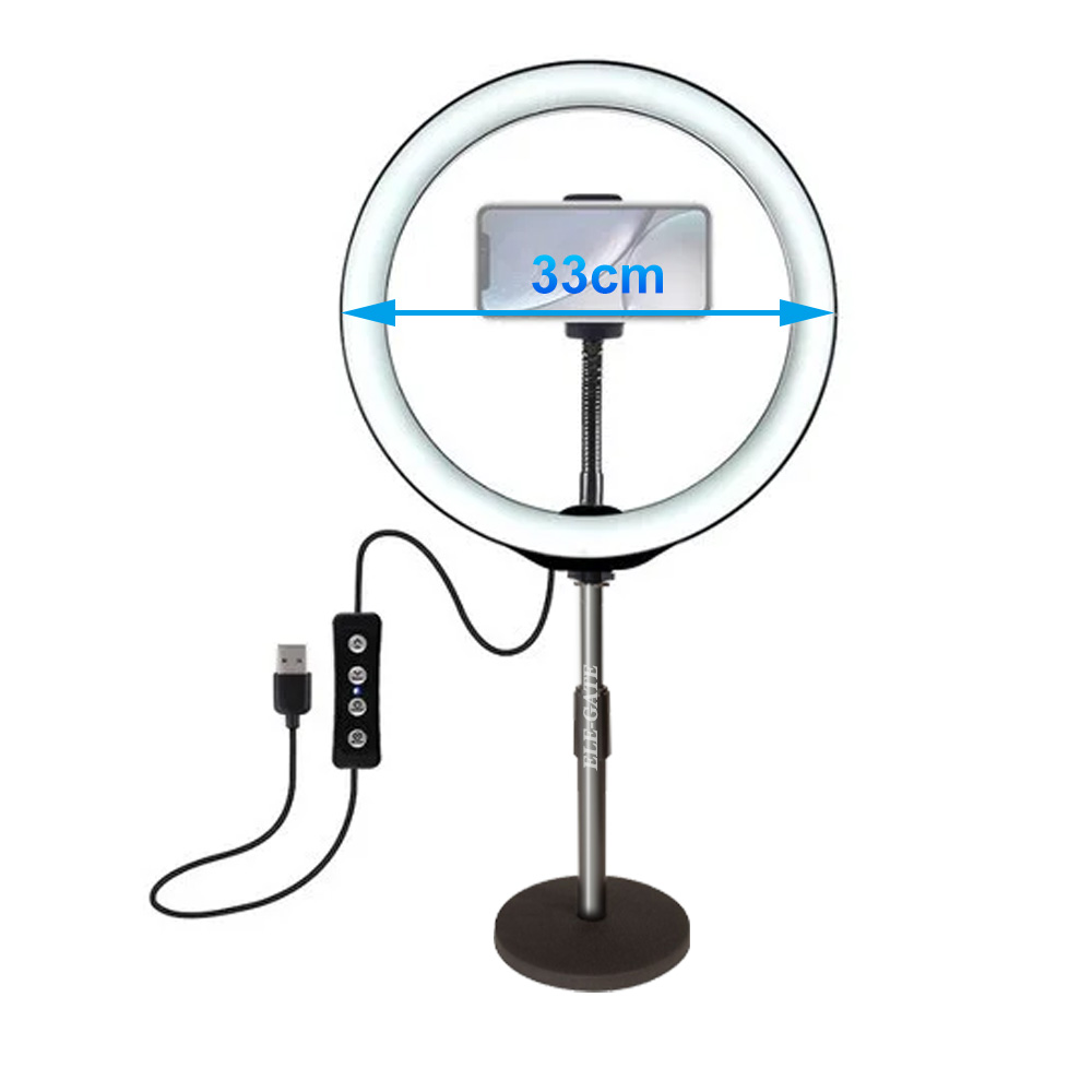 Aro De Luz Led 33 Cm Tripie Celular Foto Video Maquillaje