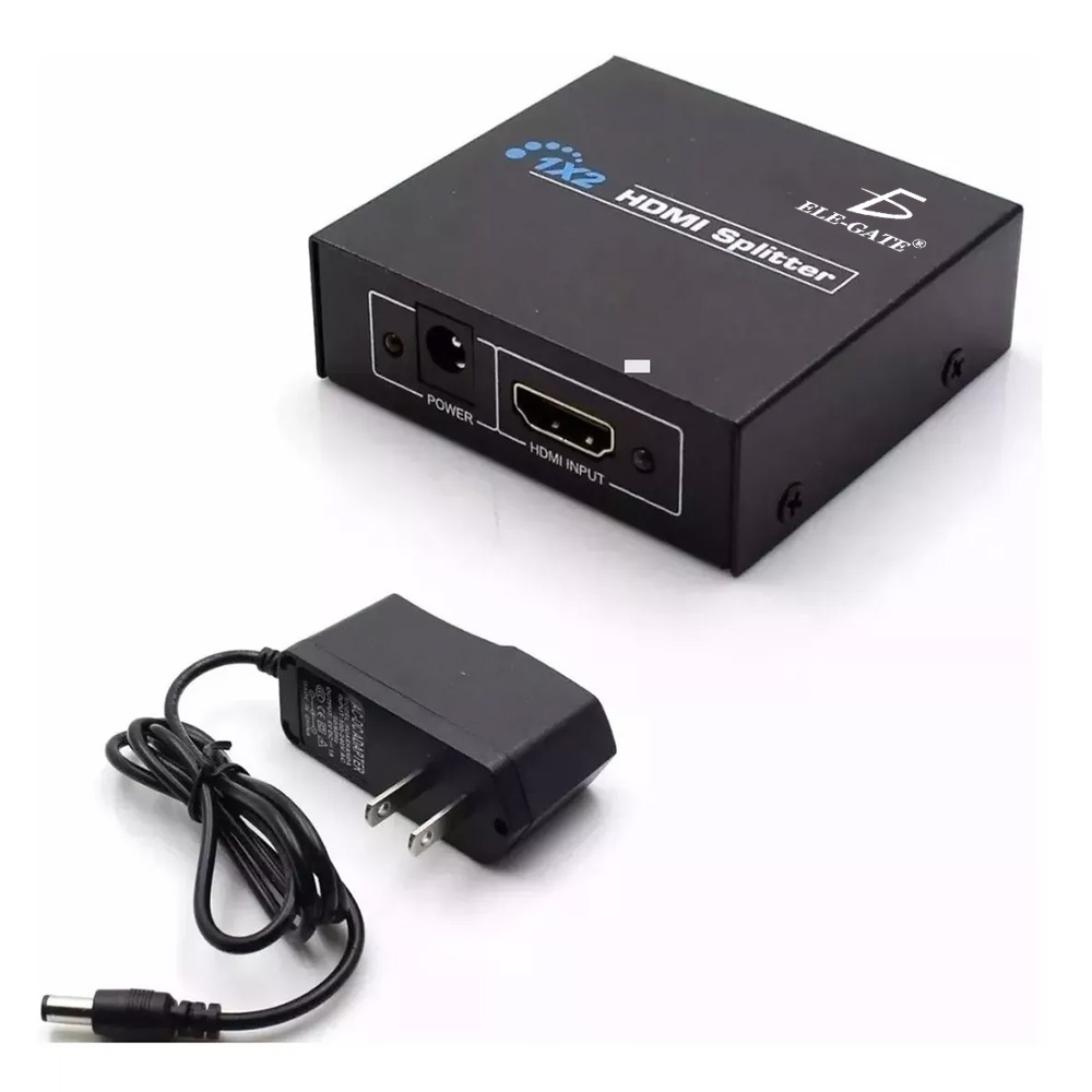 Splitter Hdmi 1x2 1080P Divisor Señal Amplificador Tv Monitor
