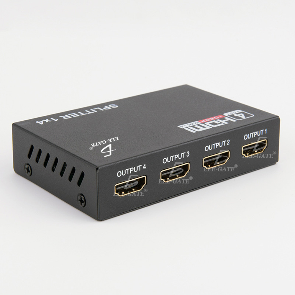 Splitter Hdmi 1x4 1080P Divisor Señal Amplificador Tv Monitor
