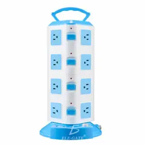 Torre Multi Contacto 4 Puertos Usb 5V 2.1A Enchufe Mexico