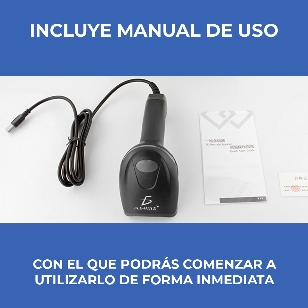 Lector Codigo De Barras Láser Usb Pos Ean Upc Isbn