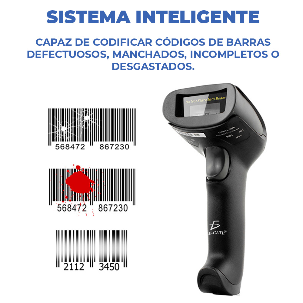 Lector Codigo De Barras Láser Usb Pos Ean Upc Isbn