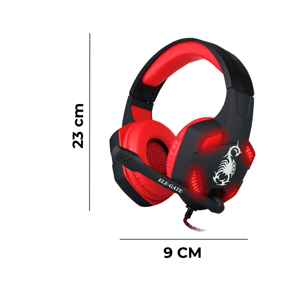 Audifonos Diadema Gamer Led Videojuegos Con Micrófono - Image 4