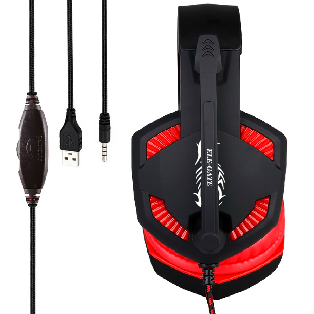 Audifonos Diadema Gamer Led Videojuegos Con Micrófono - Image 2