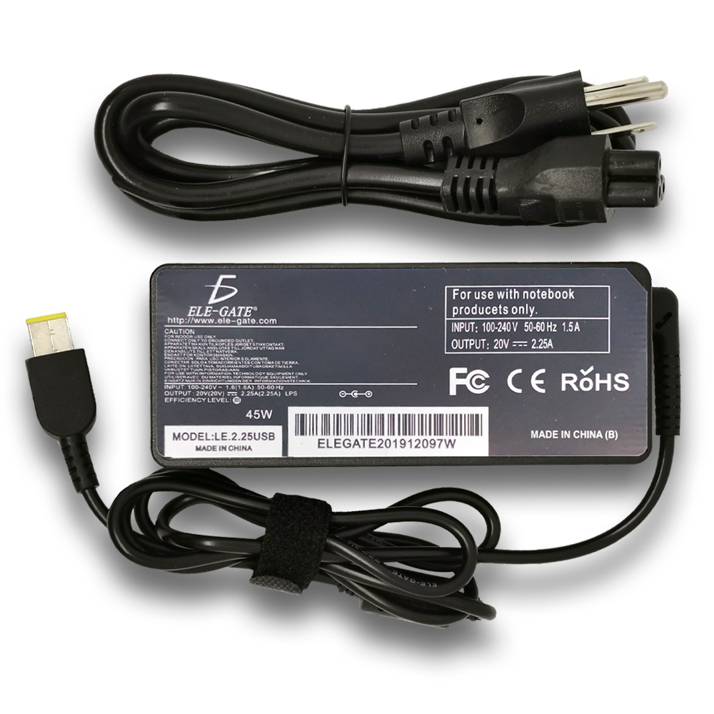Cargador Lenovo Thinkpad 20v 2.25a 45w Punta Usb Rectangula