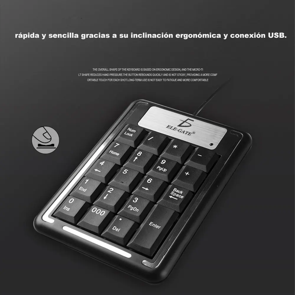 Teclado Numerico Usb Pc Laptop Computadoras Mac Windows
