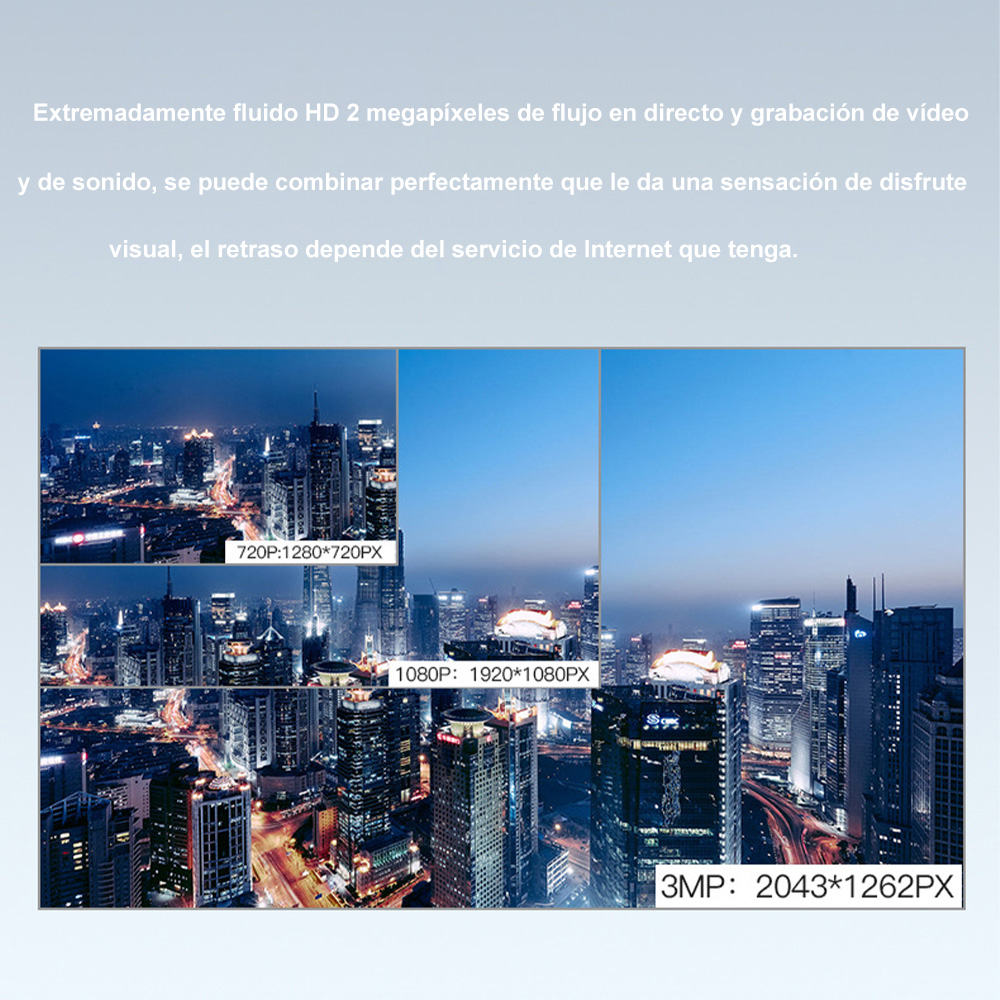 Camara Seguridad Ip 3 Antenas Wifi Full Hd Vision Nocturna Con Alarma Casa Oficina