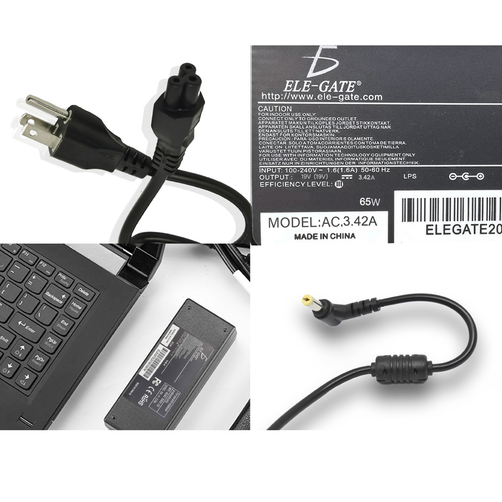 Cargador Laptop Acer Aspire Punta Amarilla 19v 3.42a 65w 5.5*1.7mm