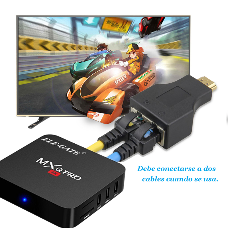 Adaptador Extensor Extensores Hdmi 30m Rj45 Utp