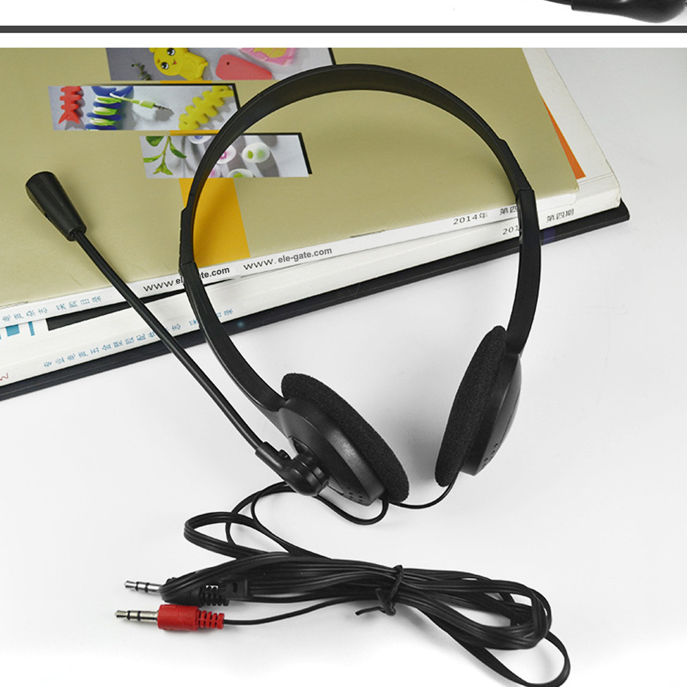 Audifono Diadema Con Micrófono 3.5mm Ajustable Para Pc