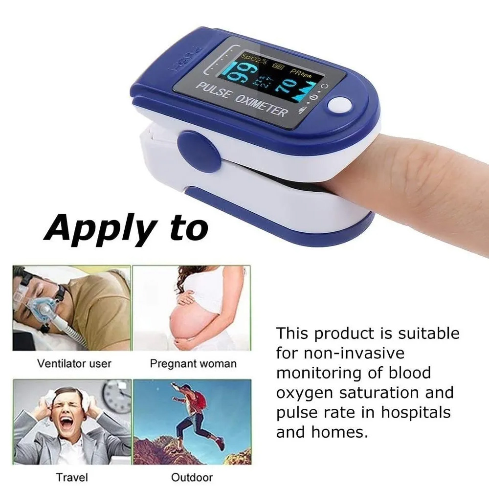 Oximetro Pulso Dedo Hospitalario Hogar Deportivo Sangre