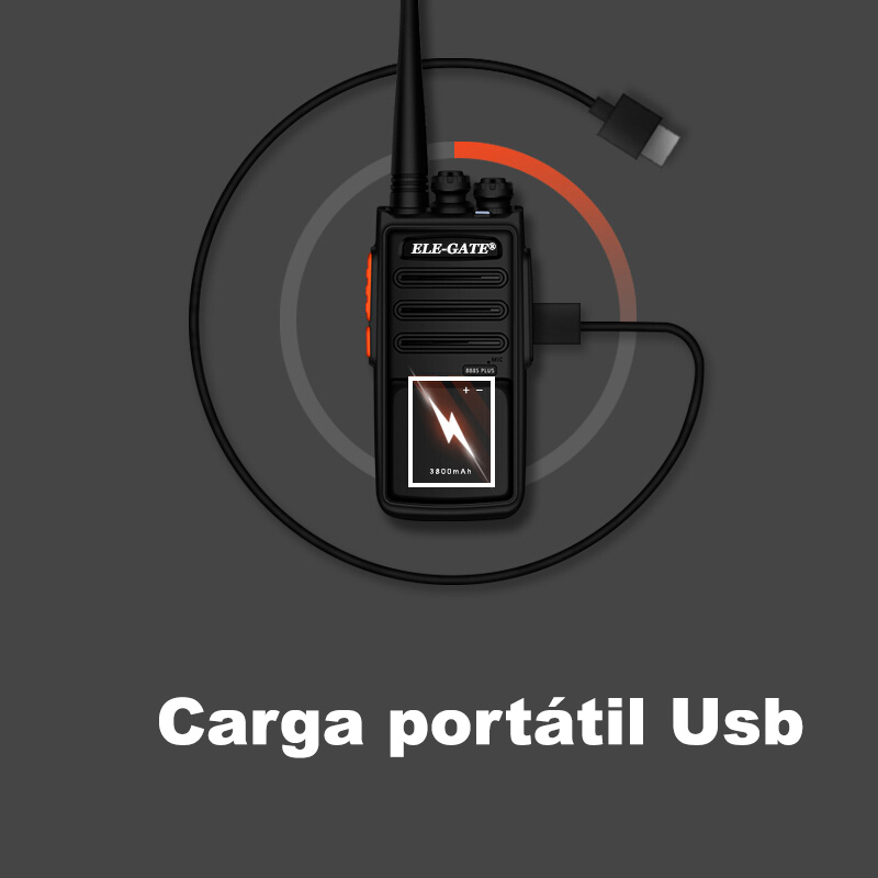 Radios FM Walkie Talkie Con Audifonos Carga por Usb