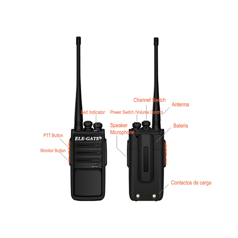Radios FM Walkie Talkie Con Audifonos Carga por Usb