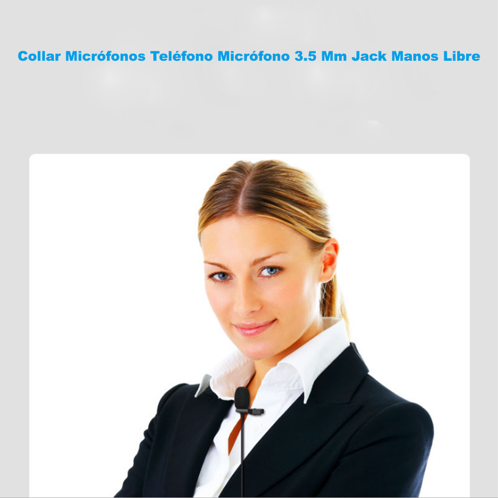 Collar Micrófonos Teléfono Micrófono 3.5Mm Jack Mano Libre