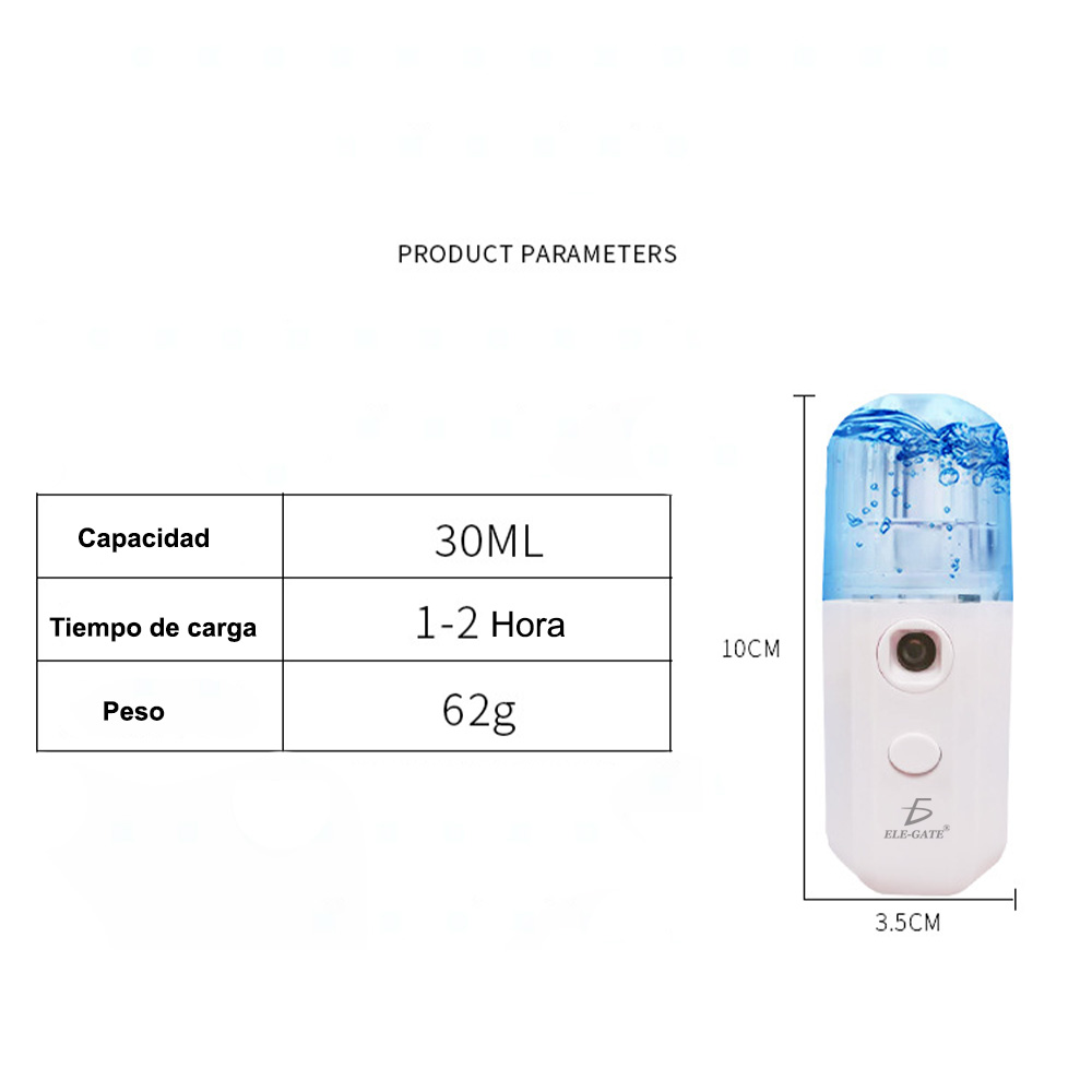 Desinfectante Spray Sanitizante Nano Difusor Atomizador