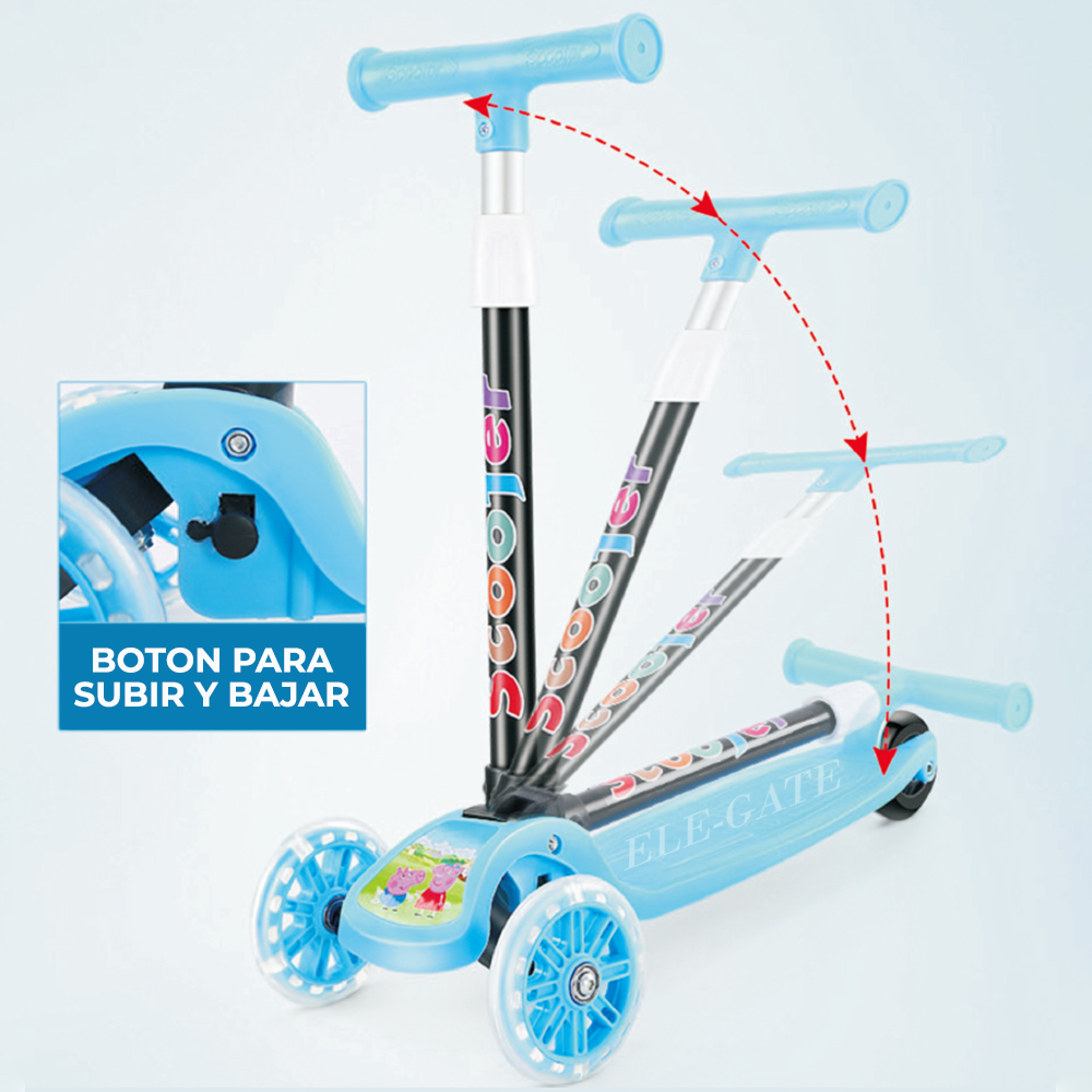 Patin Diablo Scooter Montable 3 Ruedas Luces Led Patineta - Image 5