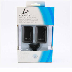 Kit Bateria Cargador Cable Carga Y Juega 360 2 Bateria