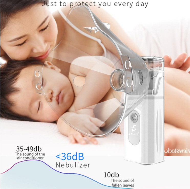 Nebulizador De Malla Portatil De Mano Ultrasonido Silencioso