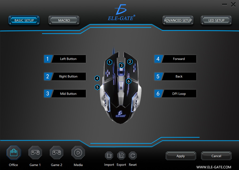 Mouse Usb Sensor Gamer 3200 Dpi Luz Led Rgb Laptop Pc