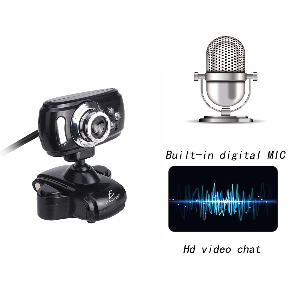 Webcam Usb Cámara Computadora Con Micrófono