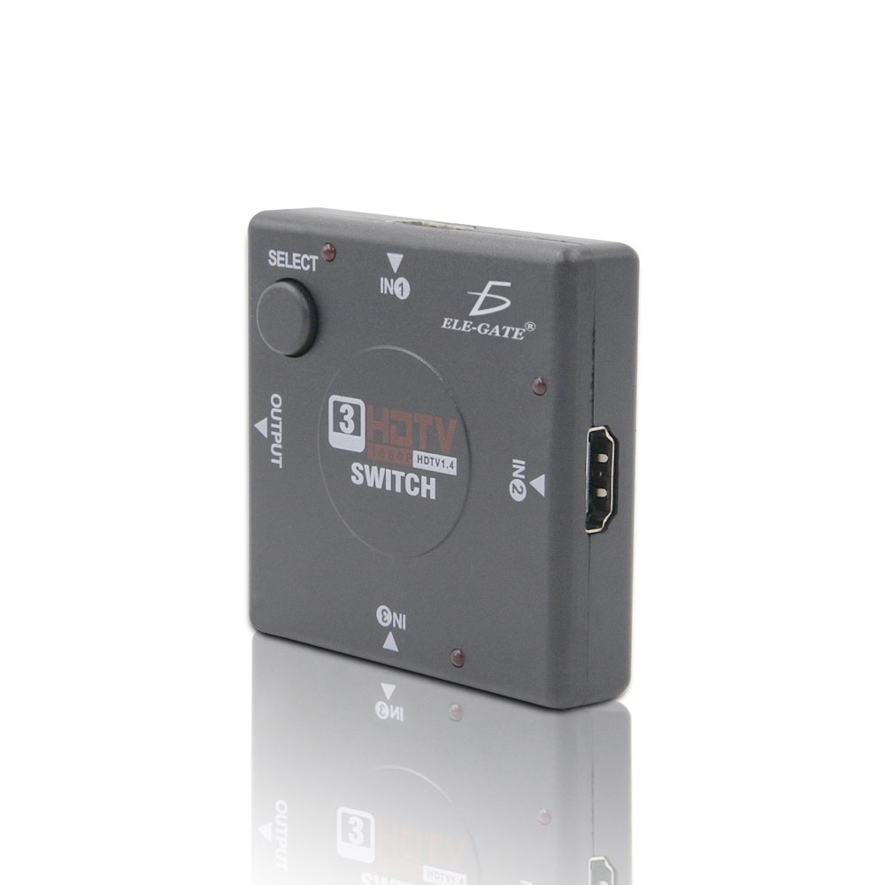 Switch Selector De 3 Puertos Hdtv Hdmi Full Hd 1080p