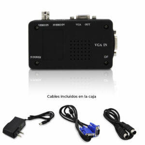 Convertidor Coaxial Svideo a Vga