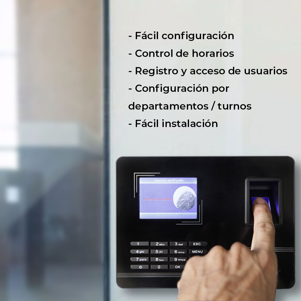 Reloj Checador Huella Digital Red Internet Y Memoria Usb