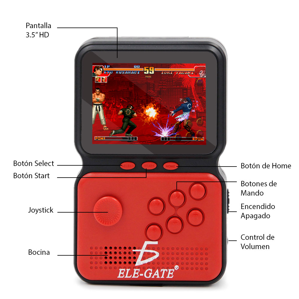 Game Box Sup M3 Portátil 900 Juegos Retro