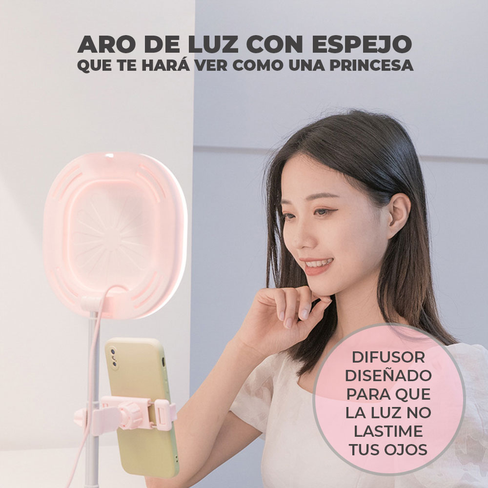 Aro De Luz Led Y3 Celular Foto Video Maquillaje