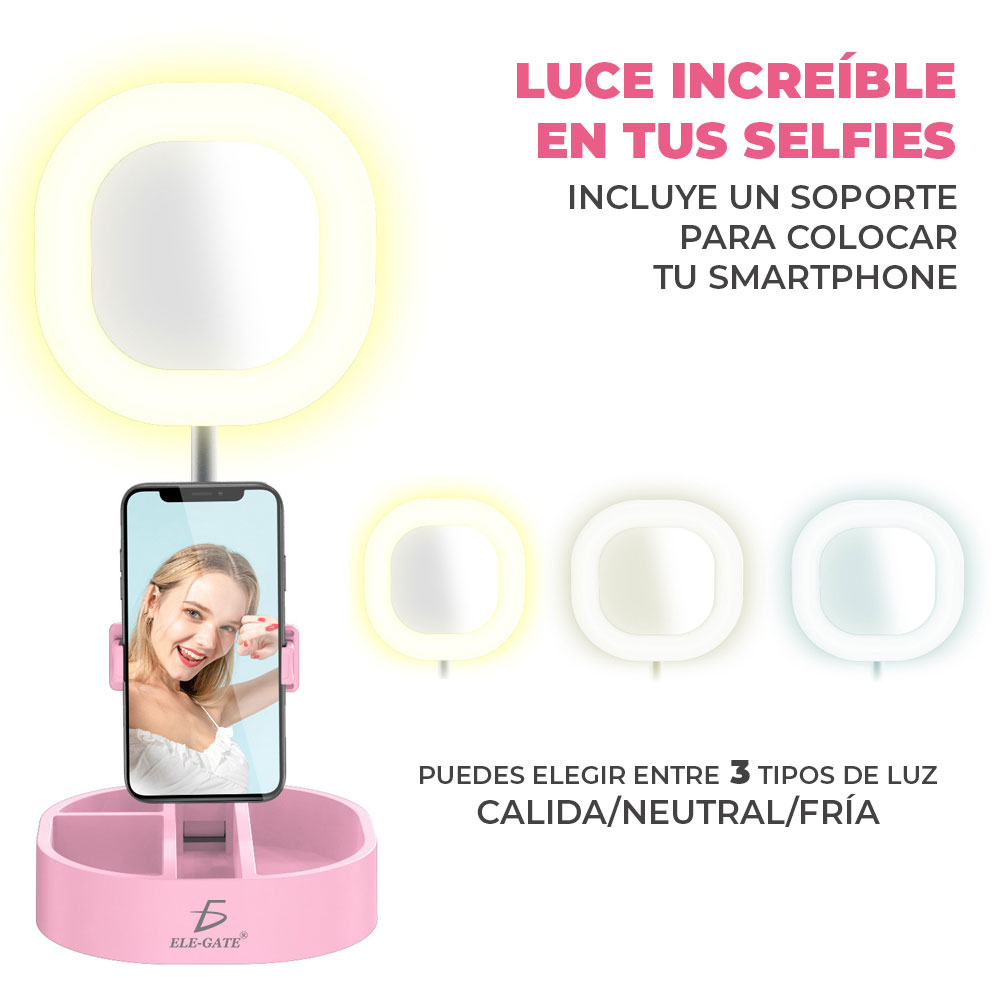Aro De Luz Led Y3 Celular Foto Video Maquillaje