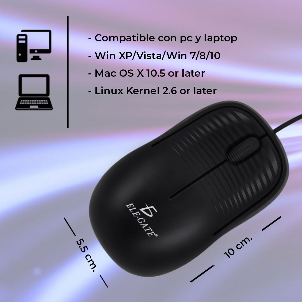 Mouse Usb Optico 800 Dpi Laptop Pc Notebook