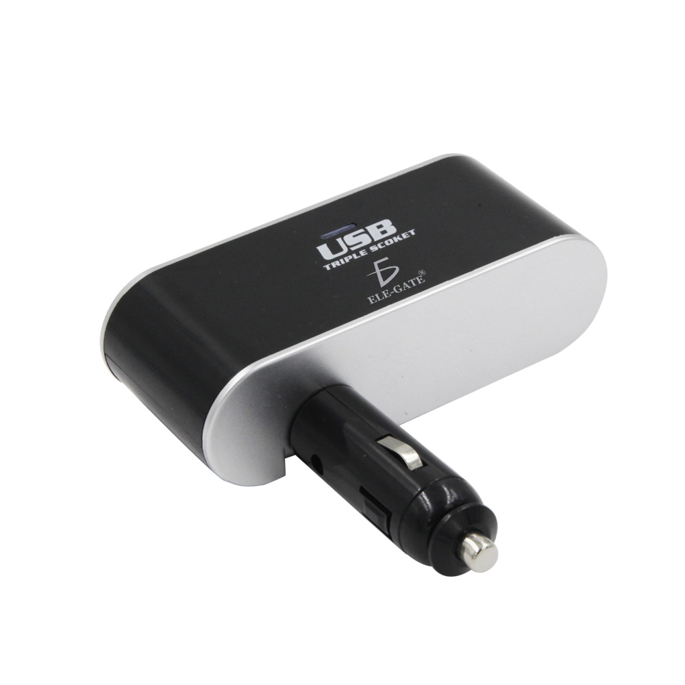 Cargador De Coche 3 Enchufes Encendedor Adaptador Splitter Con Usb