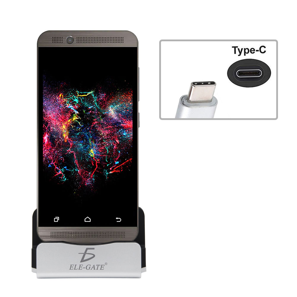 Cargador Rápido Con Base Soporte Alámbrico Para Andorid Celular Type C