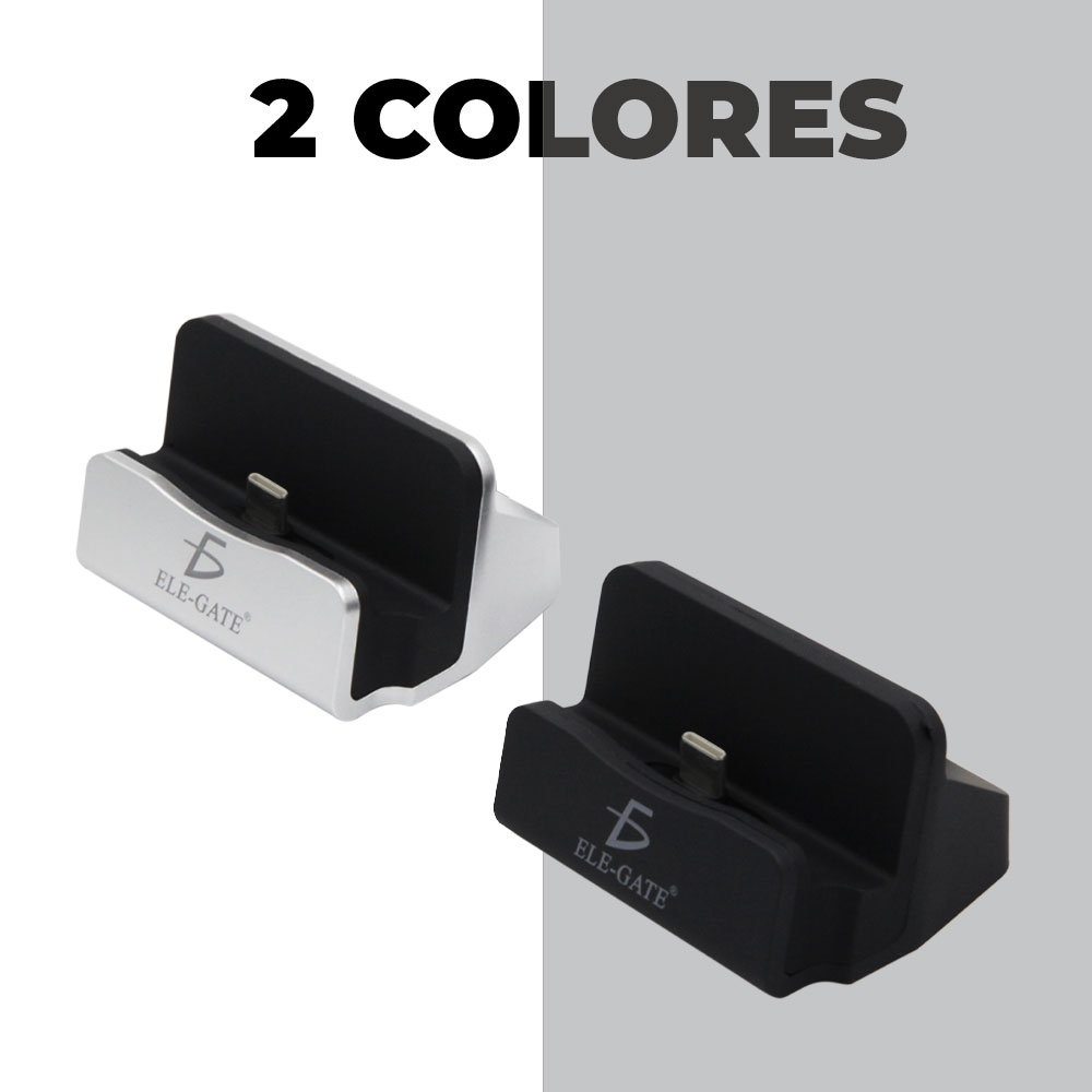Cargador Rápido Con Base Soporte Alámbrico Para Andorid Celular Type C