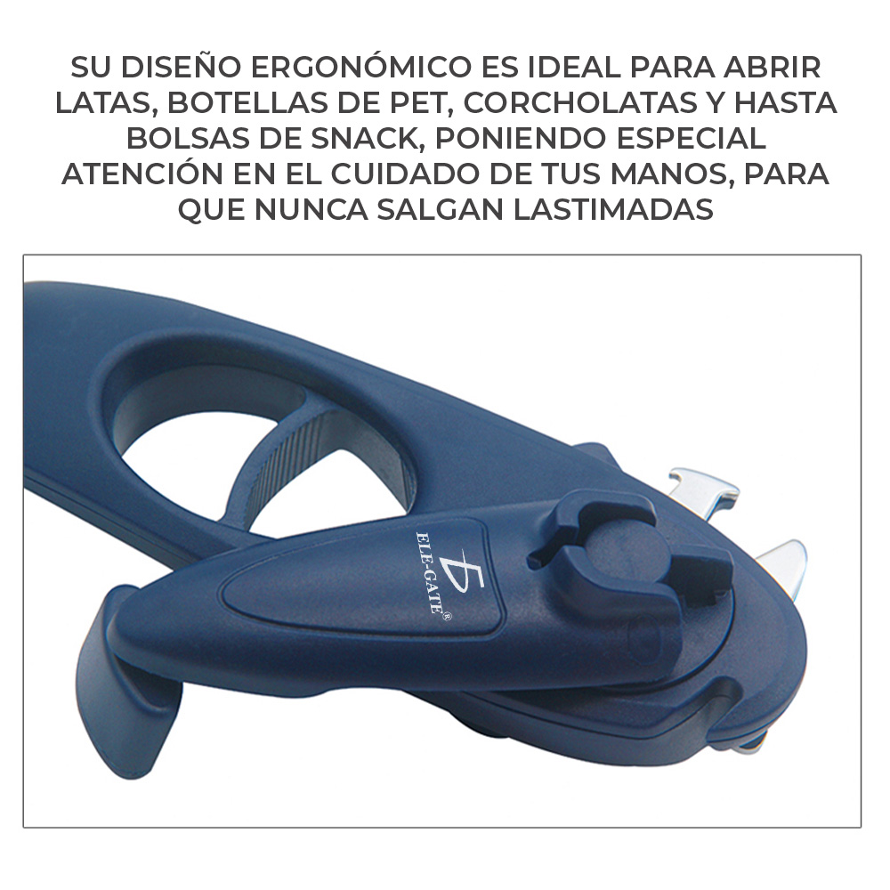 Multi Destapador Abre latas Botellas Corcholatas Frascos