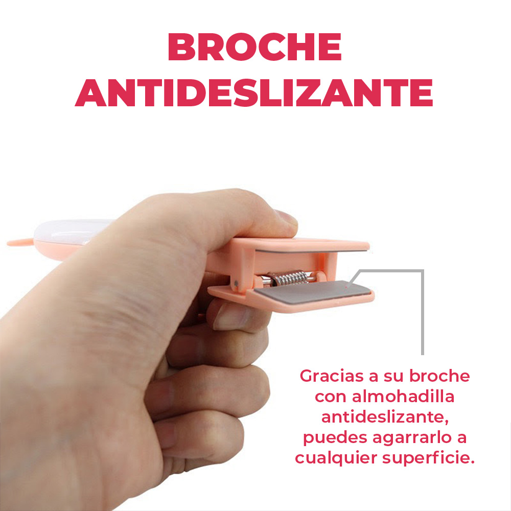 Espejo Aro de Luz Led Soporte Celular