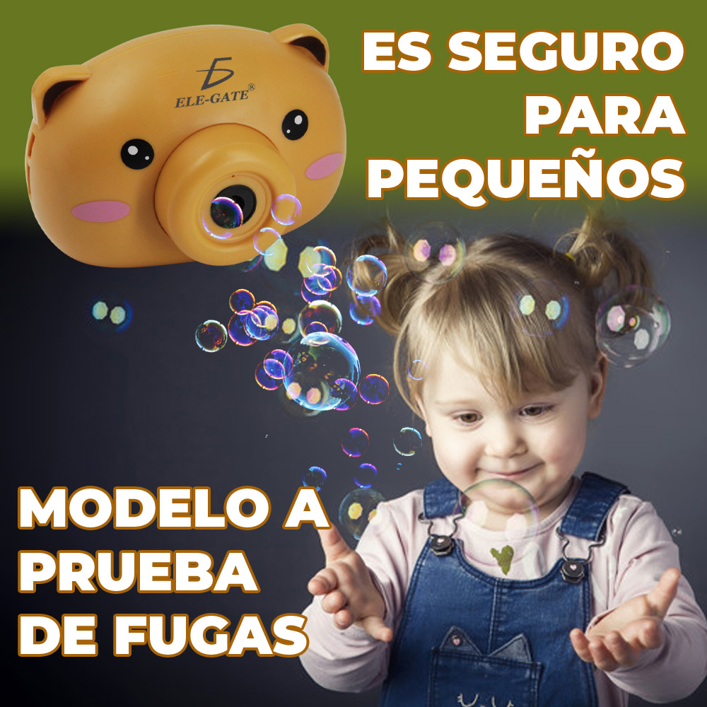 Máquina de Burbujas Automática en Forma de Cámara Osito