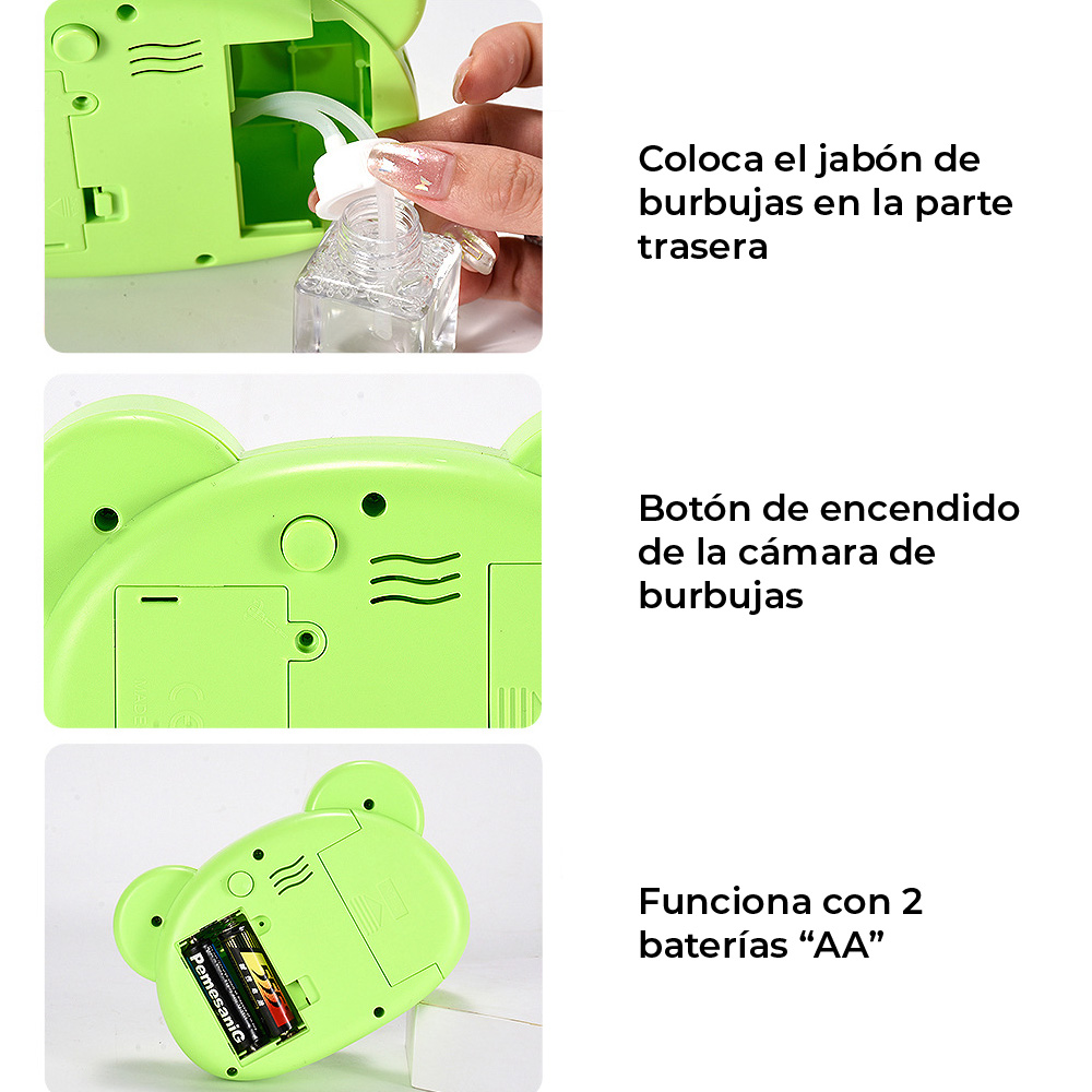 Maquina De Burbujas Automatica Cerdito Forma De Camara