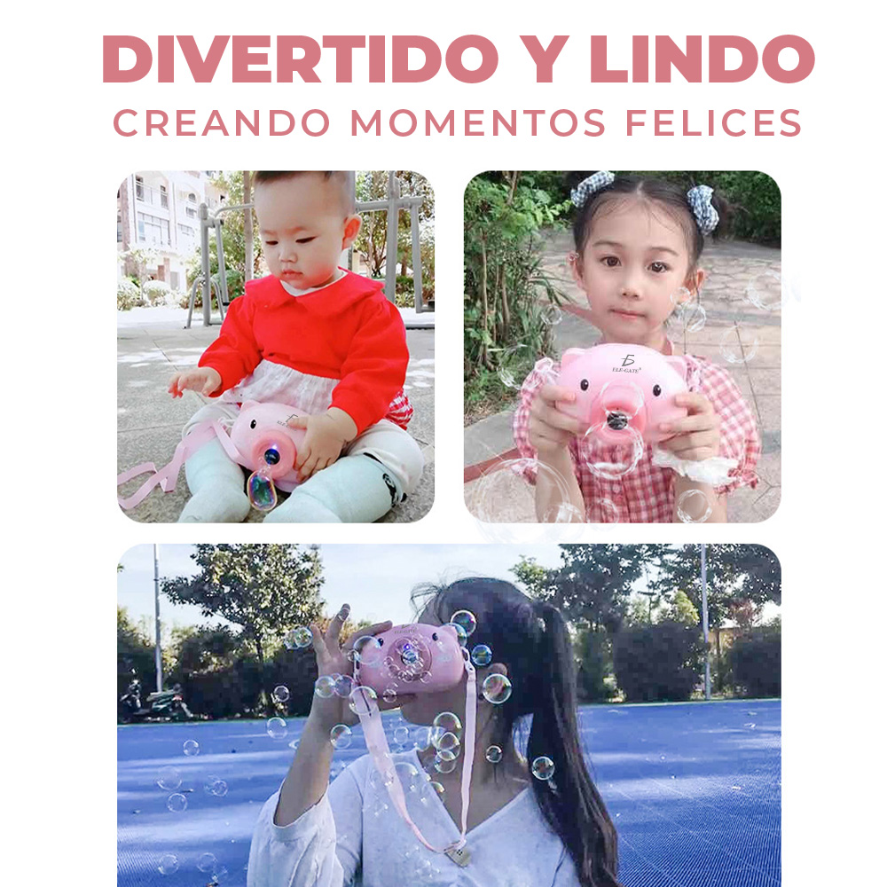 Máquina de Burbujas Automática en Forma de Cámara Puerquito