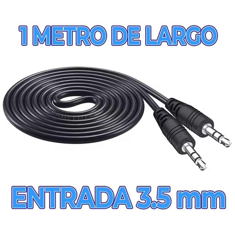Cable Auxiliar 3.5mm Jack Audio 1 Metro Macho a Macho - Image 3