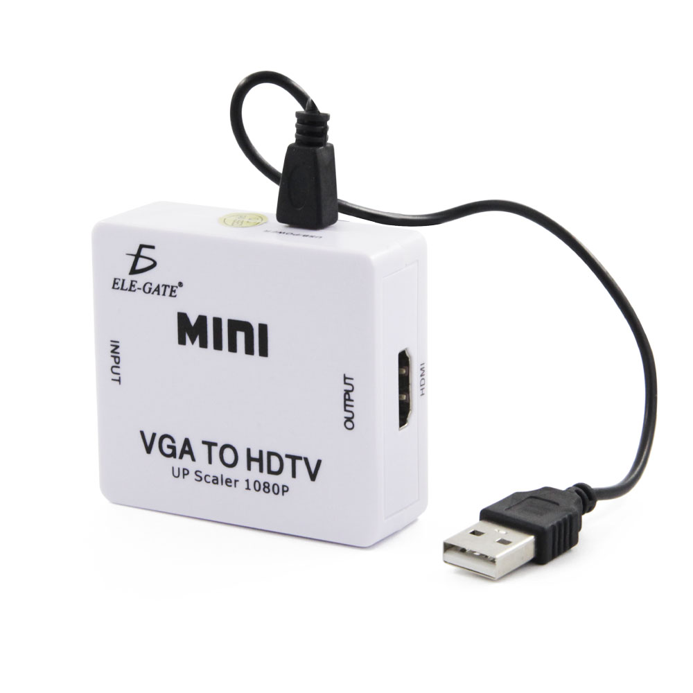Mini Convertidor VGA a HDMI 1080P Con Audio