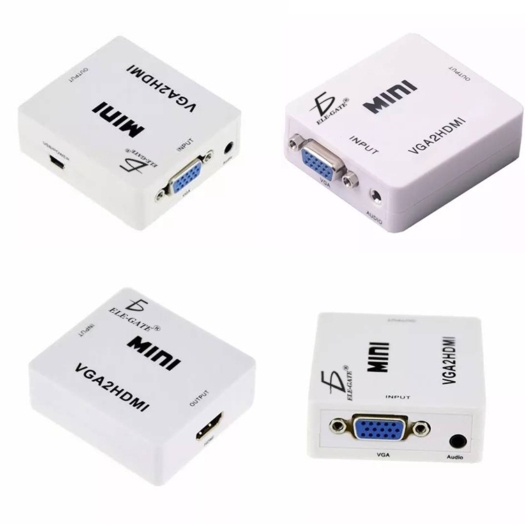 Mini Convertidor VGA a HDMI 1080P Con Audio