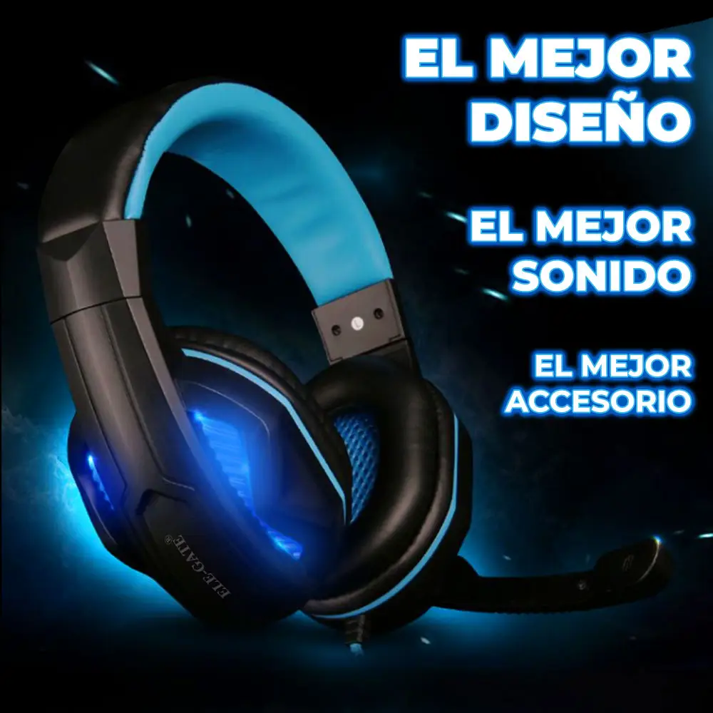 Audifonos Gamer Rgb Led Colores Diadema Ps4 Xbox Pc Laptop