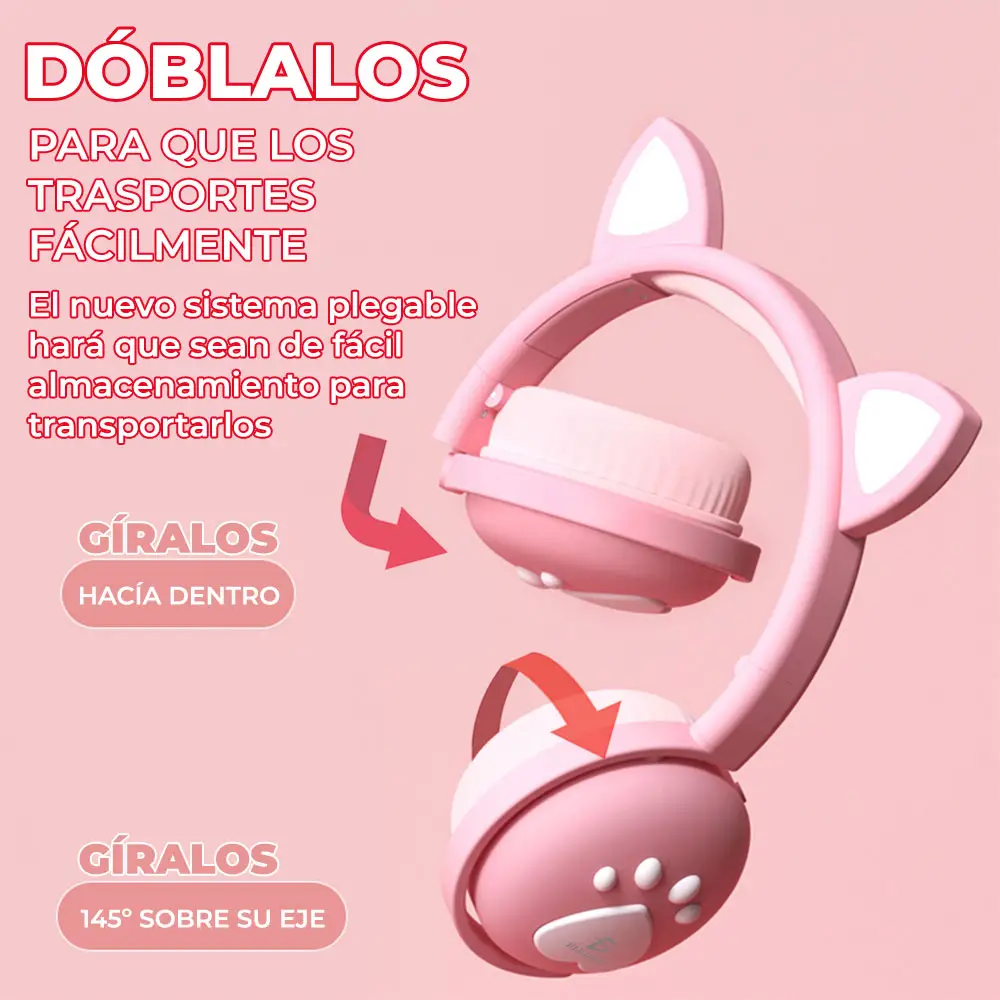 Audifonos doblados