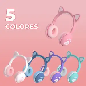 Audifonos Bluetooth Inalambricos Diadema Manos Libres Led
