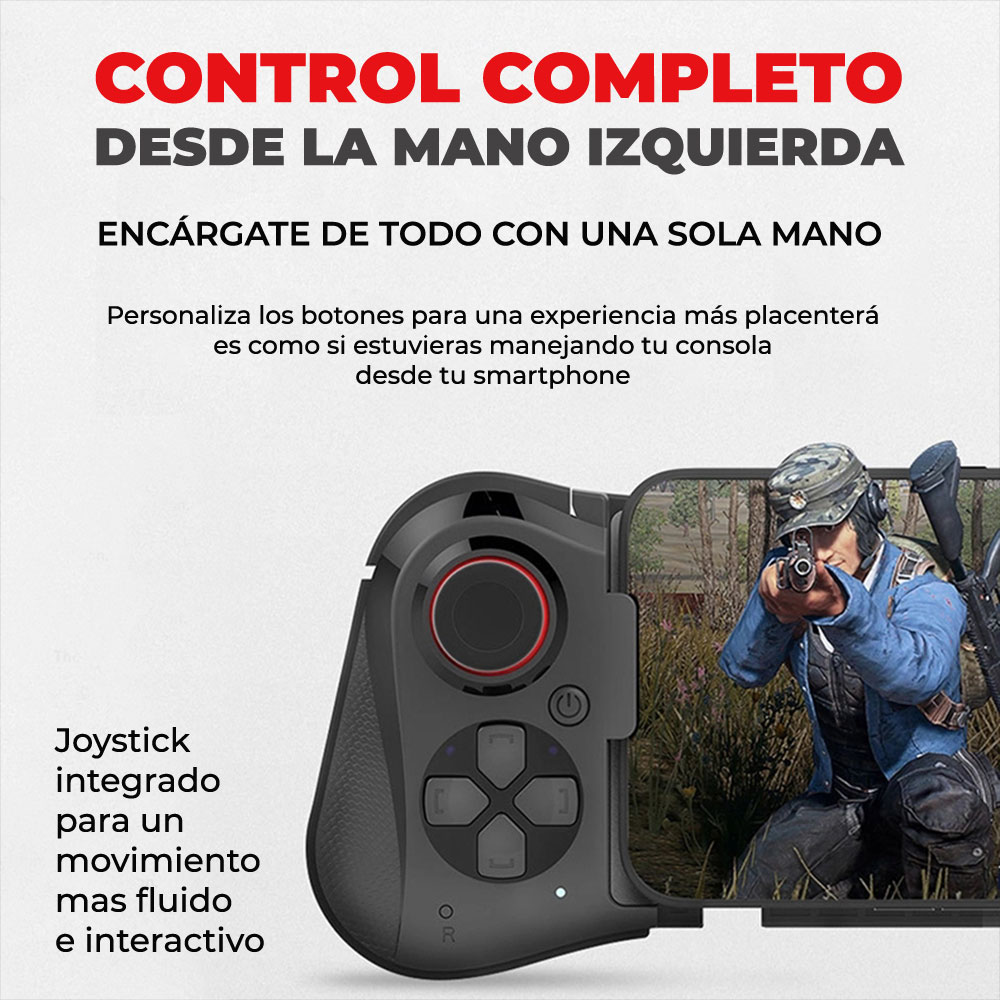 Control Celular Gamepad Bluetooth inalámbrico Joystick Android IOS Con capa protectora