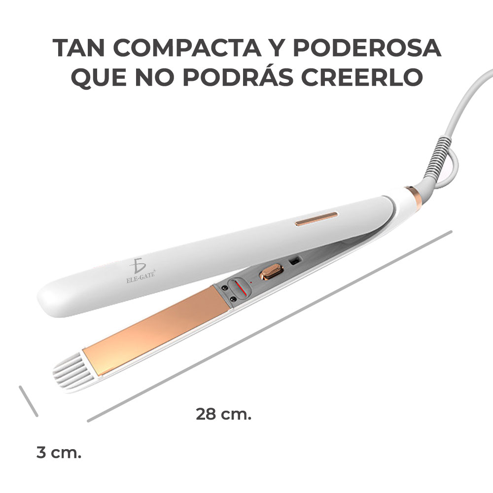 Plancha Para Cabello 2 En 1 Alisadora Y Rizadora